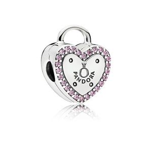 Authentic Pandora Charm Lock Your Promise Clip # 796556FPC